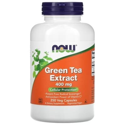 Зеленого чаю екстракт NOW Green Tea Extract 400 мг вег. капсули №250