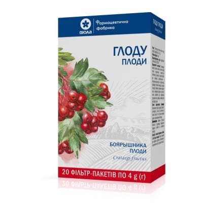 Глоду плоди по 4 г №20 у філ.-пак.