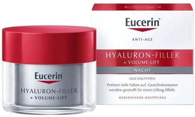Крем для обличчя Eucerin Hyaluron Filler + Volume Lift нічний для оновлення контуру обличчя (89763), 50 мл