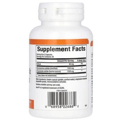 Глюкозамін та хондроїтин Natural Factors Glucosamine & Chondroitin 500 мг/ 400 мг, 60 капсул