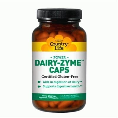 Травні ензими Country Life Dairy-zyme, 50 капсул