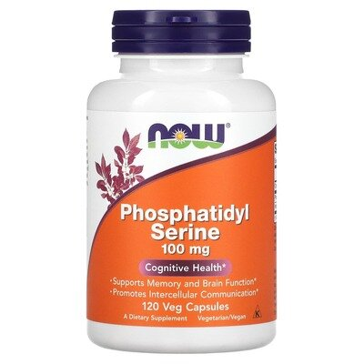 Фосфатидилсерин NOW Phosphatidyl Serine 100 мг вег. капсули №120