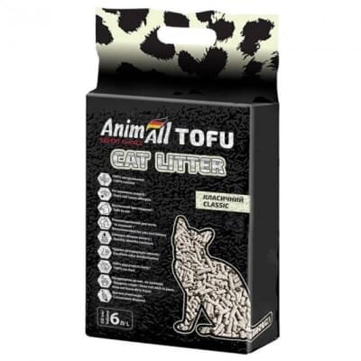 Наповнювач для туалету AnimAll ТОФУ Класик, 2,6 кг (6 л)