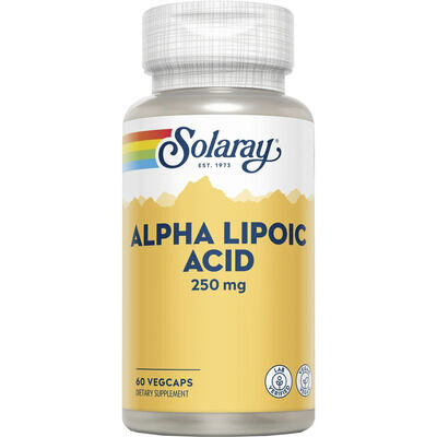 Альфа-ліпоєва кислота Solaray Alpha Lipoic Acid 250 мг, 60 капсул