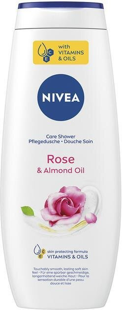 Гель для душу Nivea Троянда та мигдалева олія, 500 мл