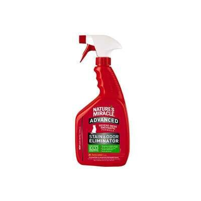 Спрей для видалення плям та запахів Nature`s Miracle Cat Stain&Odor Eliminator Spray з ароматом лимону, 946 мл