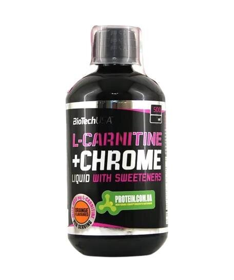 Жироспалювач Biotech L-Carnitine 35 000 + Chrome orange, 500 мл