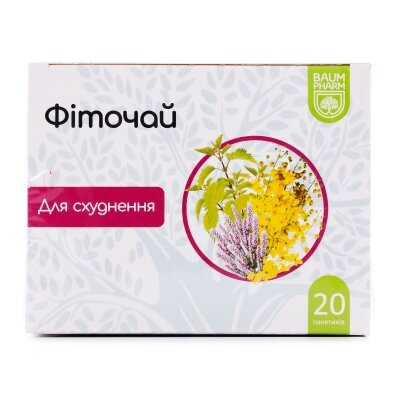 Фіточай Baum Pharm №3 схуднення по 1.5 г №20 у філ.-пак.