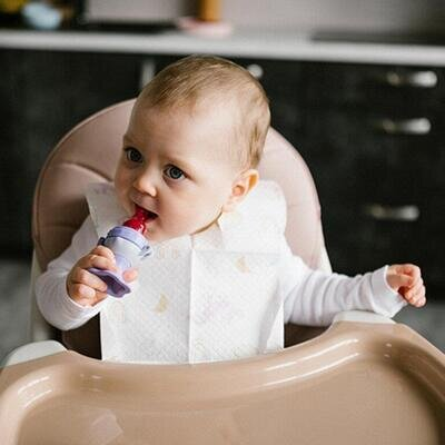 Ніблер BabyOno 1542 силіконовий для годування Квіточка, фіолетовий