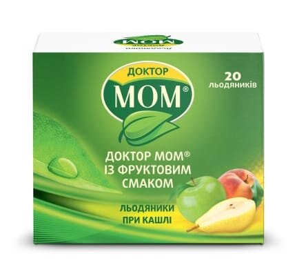 Доктор мом із фруктовим смаком льодяники №20 (4х5)