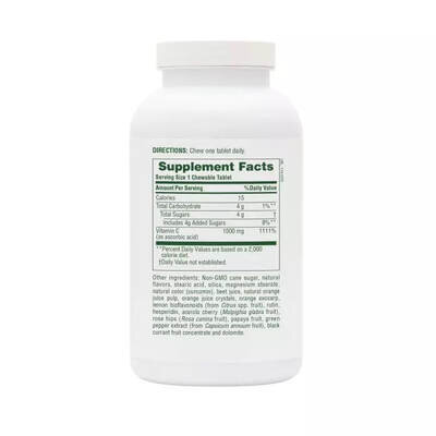 Вітамін С Nature's Plus Orange Juice Vitamin C 1000 мг жувальні таблетки №60