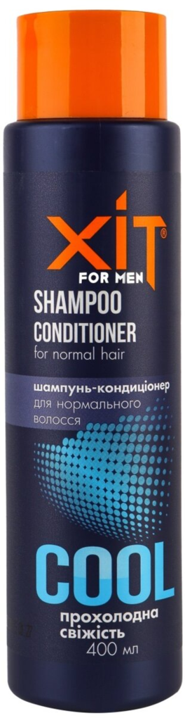 Шампунь-кондиціонер для волосся Аромат Хіт for men Cool для чоловіків для нормального волосся, 400 мл