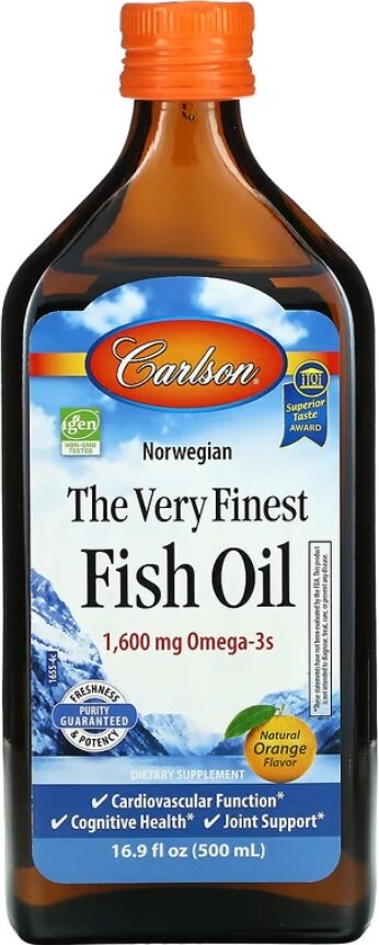 Риб'ячий жир Carlson Labs The Very Finest Fish Oil orange Норвезька серія, апельсин, 500 мл