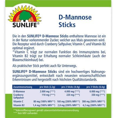 Д-маноза Sunlife D-Manosse Stiks порошок по 2,2 г №20 у саше
