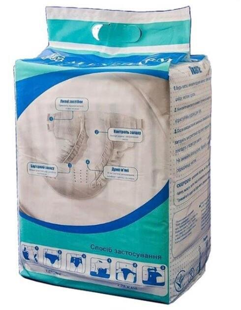 Підгузки для дорослих Alexpharm, розмір XL (117-170 см), 10 штук