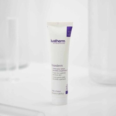 Крем для обличчя Ivatherm Rosederm SPF30 для шкіри схильної до почервоніння, 40 мл