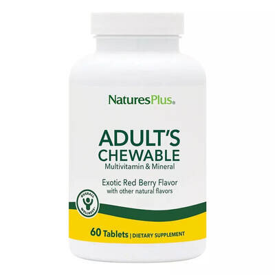 Мультивітаміни для дорослих Nature's Plus Adult's Multi-Vitamin смак ягід жувальні таблетки №60