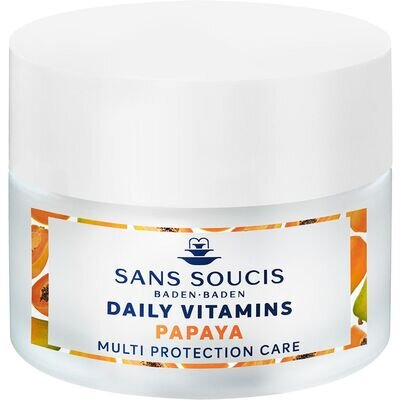 Крем-догляд Sans Soucis Daily Vitamins мультизахисний Папайя для нормальної сухої шкіри, 50 мл
