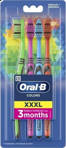 Зубна щітка Oral-B Color Collection, сімейна упаковка, 4 шт