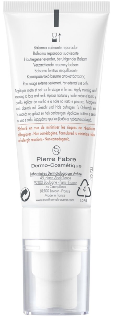 Бальзам для обличчя Avene Tolerance Control заспокійливий, 40 мл