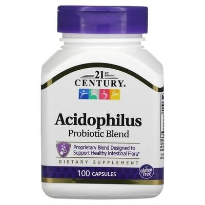 Суміш ацидофільних пробіотиків 21st Century Acidophilus Probiotic Blend, 100 капсул