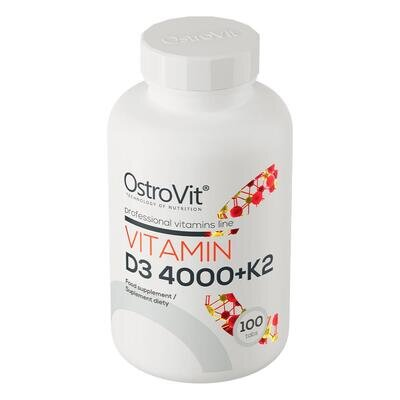Вітаміни OstroVit Vitamin D3 4000 + K2, 100 таблеток
