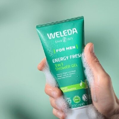Гель для душа Weleda For Men 3 в 1 Energy Fresh для чоловіків, 200 мл