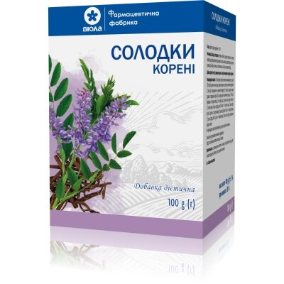 Солодки корені Віола по 100 г у пач. з внут. пак.