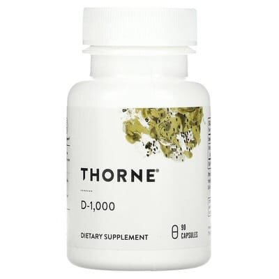 Вітамін D3 1000МЕ Thorne Research Vitamin D-3 1000 капсули №90