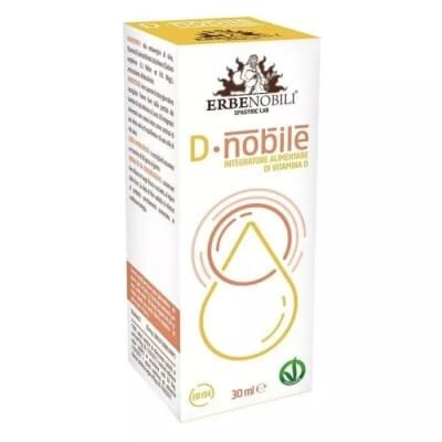 Вітамін D Erbenobili Vitamin D Supplement, D Noble краплі по 30 мл у флак.