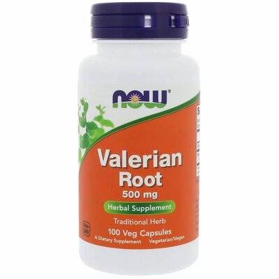 Валеріани корінь NOW Valerian Root 500 мг вег. капсули №100