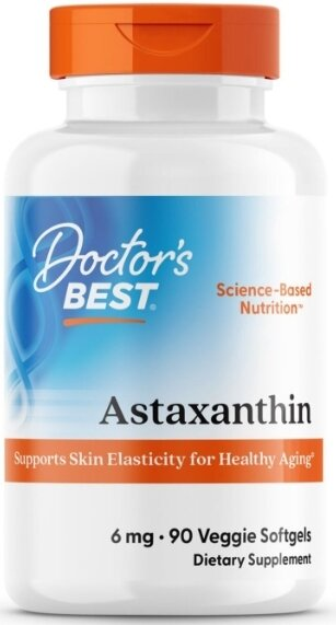Астаксантин Doctor's Best Astaxanthin 6 мг, 90 капсул