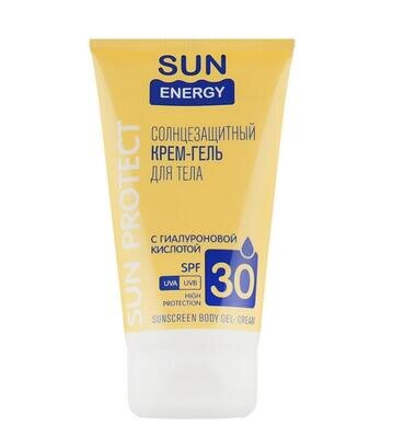 Крем-гель для тіла Sun Energy Сонцезахисний з гіалуроновою кислотою, SPF 30, 150 мл