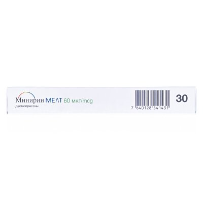 Мінірин мелт ліофілізат ор. по 60 мкг №30 (10х3)