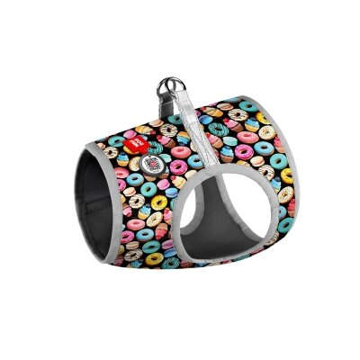 Шлея для собак Collar WauDog 2909 Clothes c QR паспортом, малюнок "Пінчики", розмір XS3, обхват грудей 32-35 см, обхват шиї 22-24 см