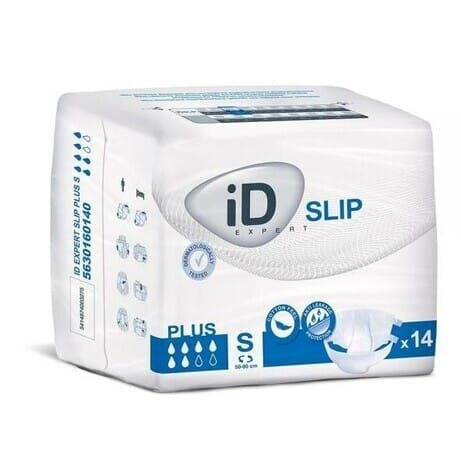 Підгузки для дорослих iD Expert Slip Plus, розмір S, 50-90 см, 14 штук
