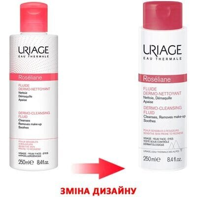 Емульсія Uriage Roseliane дермоочищуюча, для обличчя та контуру очей, 250 мл