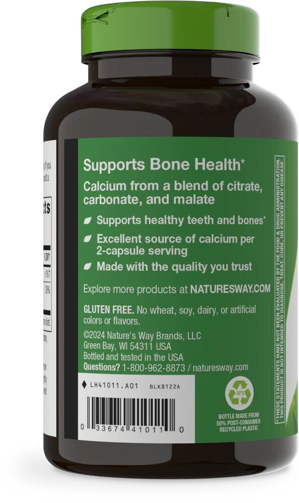 Кальцію цитрат Nature's Way Calcium Citrate 250 мг, 250 капсул