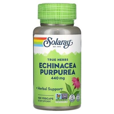 Ехінацея пурпурова Solaray Echinacea purpurea 440 мг, 100 капсул
