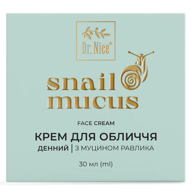 Крем для обличчя Dr.Nice денний з муцином равлика, 30 мл