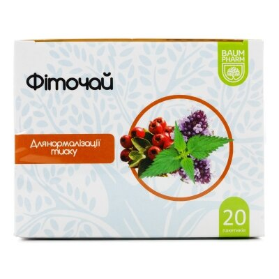 Фіточай Baum Pharm №6 тиск-норма по 1.5 г №20 у філ.-пак.
