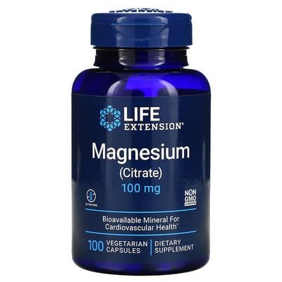 Магнію цитрат Life Extension Magnesium (Citrate) 100 мг, 100 капсул