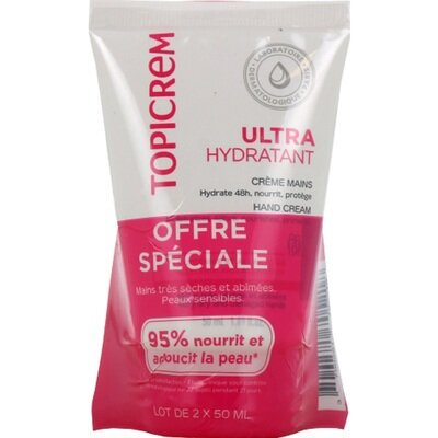 Набір Topicrem Ultra Hydratant Ультразволожуючий крем для рук, 2 шт х 50 мл