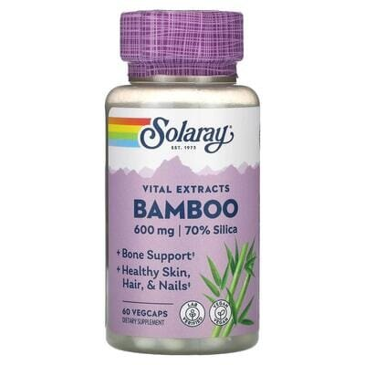 Бамбук Solaray Bamboo Extract 300 мг, 60 капсул