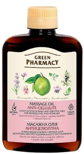Олія масажна Green Pharmacy Антицелюлітна, 200 мл