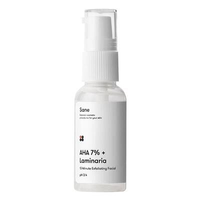 Пілінг для обличчя Sane AHA 7% + Laminaria з комплексом фруктових кислот + екстракт ламінарії, 30 мл