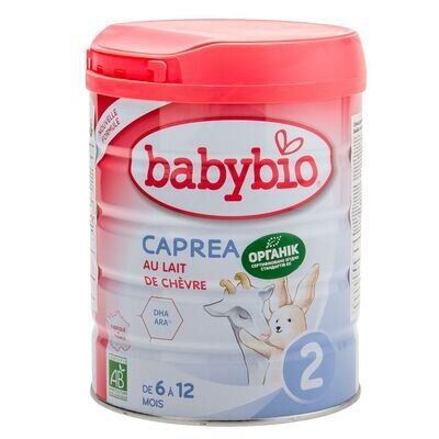 Суміш суха молочна BabyBio Caprea 2 з козячого молока для дітей від 6 до 12 місяців, 800 г