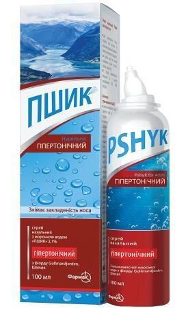 Пшик спрей наз. гіпертон. 2.1 % по 100 мл у флак.