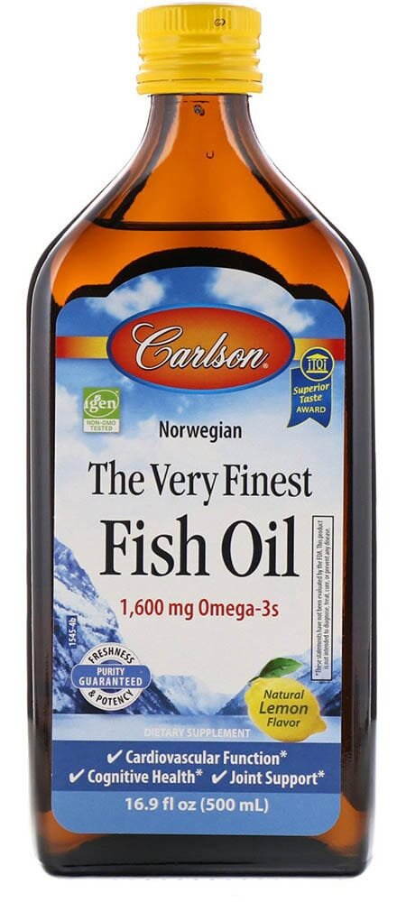 Риб'ячий жир Carlson Labs The Very Finest Fish Oil Lemon Норвезька серія, лимон, 500 мл