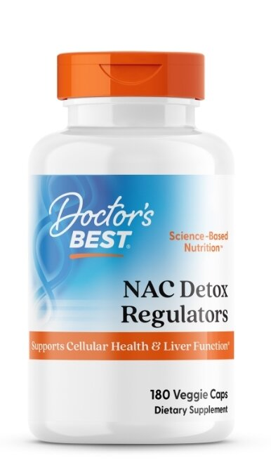 N-ацетилцистеїн Doctor's Best NAC Detox Regulators, 180 вегетаріанських капсул